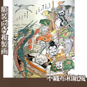 勝川春朗「七福神」【複製画:不織布和紙風】