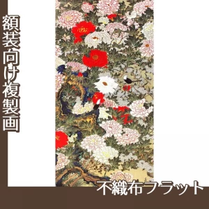 伊藤若冲「牡丹小禽図」【複製画:不織布フラット100g】