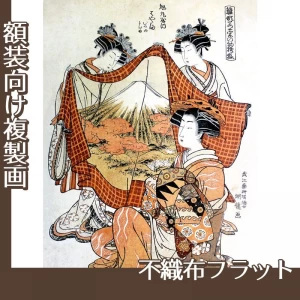 礒田湖龍斎「雛形若菜の初模様　旭丸屋内」【複製画:不織布フラット100g】