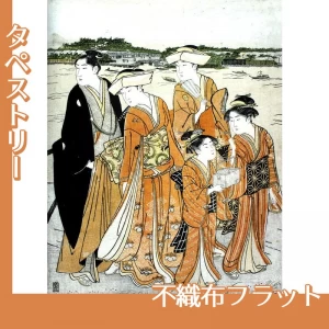 勝川春潮「三囲詣2」【タペストリー:不織布フラット】