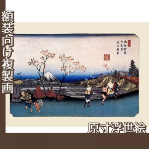 渓斎英泉「木曾街道六拾九次之内　大宮宿・富士遠景」【原寸浮世絵】