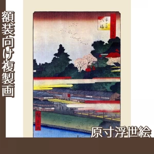 歌川広重「名所江戸百景　市ヶ谷八幡」【原寸浮世絵】