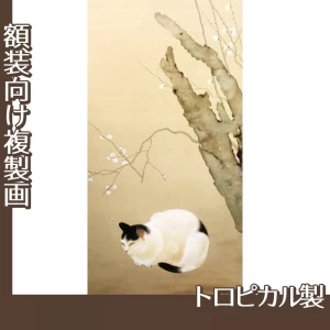 菱田春草「猫梅」【複製画:トロピカル】