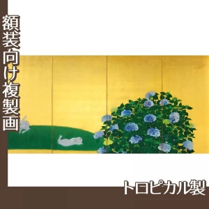 速水御舟「翠苔緑芝(左)」【複製画:トロピカル】