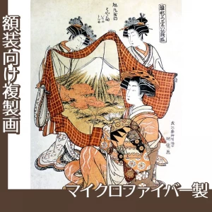 礒田湖龍斎「雛形若菜の初模様　旭丸屋内」【複製画:マイクロファイバー】