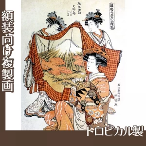 礒田湖龍斎「雛形若菜の初模様　旭丸屋内」【複製画:トロピカル】