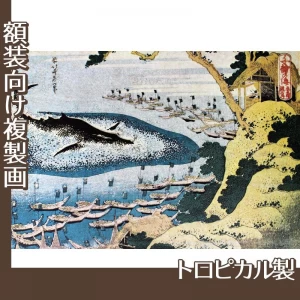 葛飾北斎「千絵の海　五島鯨突」【複製画:トロピカル】