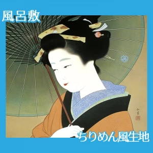 上村松園「青眉」【風呂敷】