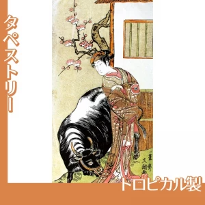 一筆斎文調「四代目岩井半四郎」【タペストリー:トロピカル】