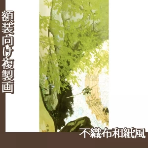 川合玉堂「筏1」【複製画:不織布和紙風】