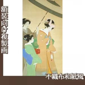 上村松園「春」【複製画:不織布和紙風】