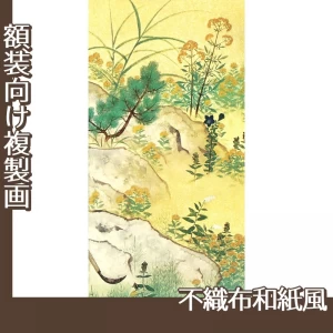 横山大観「野の花4」【複製画:不織布和紙風】