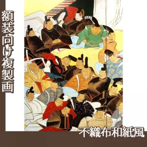 酒井抱一「三十六歌仙図屏風」【複製画:不織布和紙風】